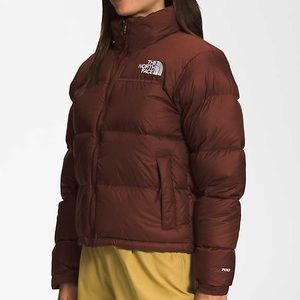 North Face 1996 Retro Nuptse Jacket in Dark Oak